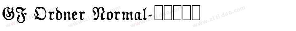 GF Ordner Normal字体转换